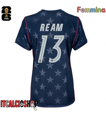 Stati Uniti Tim Ream #13 Seconda Maglia Femmina Mondiali 2026 Manica Corta